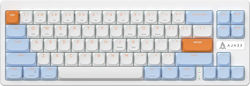 Ajazz AKL680 Kabellos Bluetooth Nur Tastatur Weiß