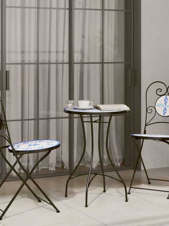 Garden & Outdoor Furniture Sets Living Room Set Pieces Small Spaces Blue and White