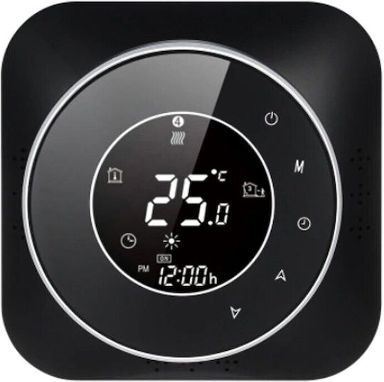 MOES BHT-6000WM-GCLW Ψηφιακός Θερμοστάτης Χώρου Smart με Οθόνη Αφής και Wi-Fi