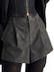 Women's Leather Shorts Black