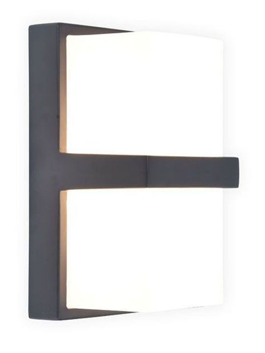 Lutec Wall-Mounted Outdoor Light LED 14W with Warm White Light 9.5x11.2x19εκ.