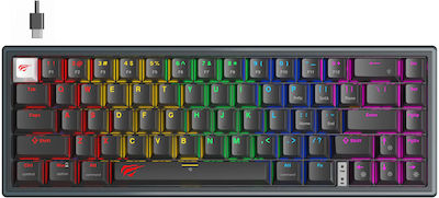 Havit KB874L Gaming Μηχανικό Πληκτρολόγιο 60% με Custom διακόπτες και RGB φωτισμό (Αγγλικό US)