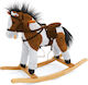 Milly Mally Fabric Rocking Toy Horse with Sounds with Max Load Capacity 30kg Brown