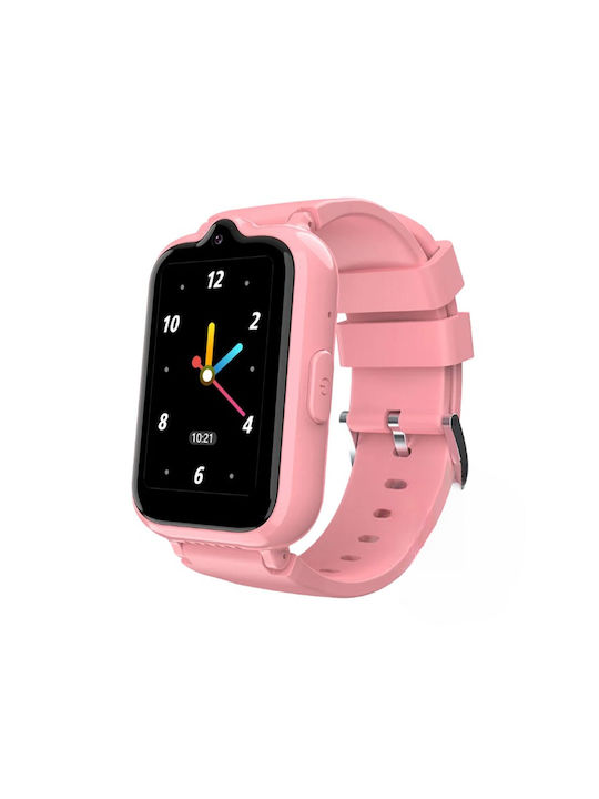 Manta Kinder-Smartwatch mit GPS und Kautschuk/Plastikarmband Rosa