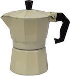 Newest Stovetop Espresso Pot for 6 Cups Silver