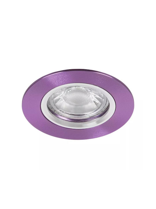 Metallic Recessed Spot Purple 1pcs