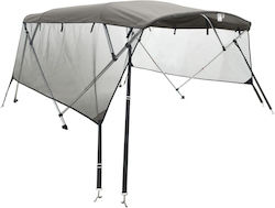 vidaXL Tenta Barca Aluminiu M183xL185cm Gri Culoare