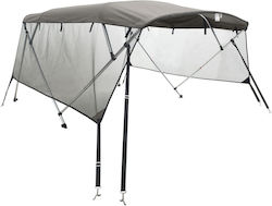 vidaXL Tenta Barca Aluminiu M183xL170cm Gri Culoare