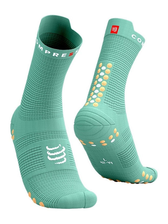 Compressport Pro Racing V4.0 Running Κάλτσες Τιρκουάζ 1 Ζεύγος
