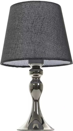 Metal Table Lamp for Socket E27 with Black Shade and Base