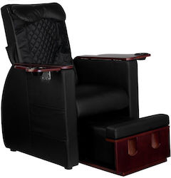 Pedicure Chair with Adjustable Height Black