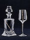 Georgiou Wedding Carafe Set with Champagne Glasses in Silver from