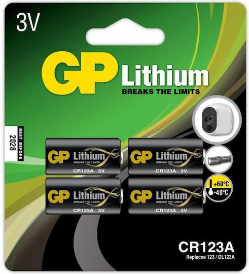 Genius Pack Μπαταρίες Λιθίου CR123A 3V Μιας Χρήσης (Long Life) 4τμχ