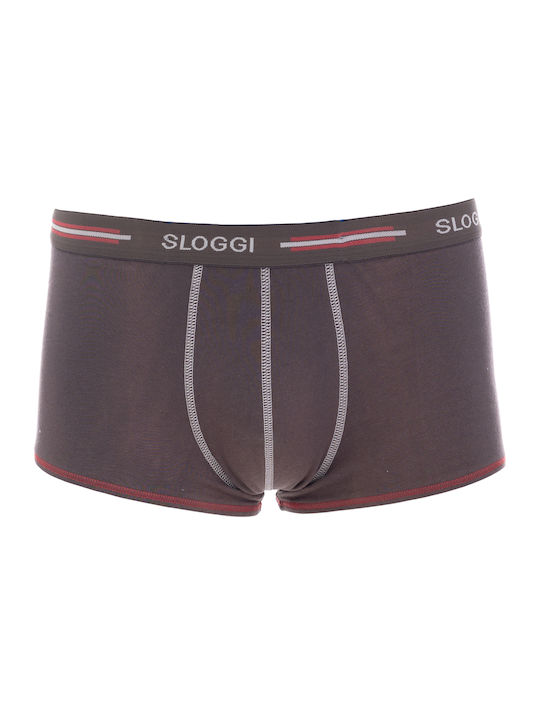 Sloggi Hipster Herren Boxershorts Braun 1Packung