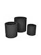 Keter Set 3 Ghivece Plastice Antracit