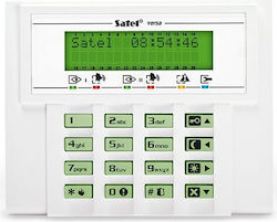 Satel Клавиатура за Аларма с екран в Бял Цвят VERSA 15-KLCD