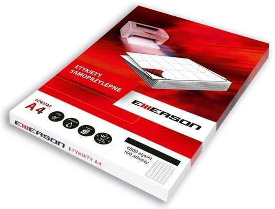 Emerson Αυτοκόλλητες Ετικέτες Α4 Ορθογώνιες 64x33.8mm
