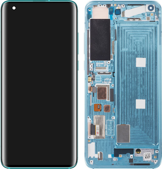 Екран Оригинална със Сензорен Механизъм и Рамка за Xiaomi Mi 10 5G версия C (Зелен)
