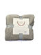 Natural Home Κουβέρτα Fleece Υπέρδιπλη 220x240εκ. Γκρι