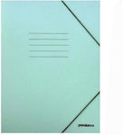 Premium Folder Prespan with Rubber Band and Ears for Paper A4 Light Blue