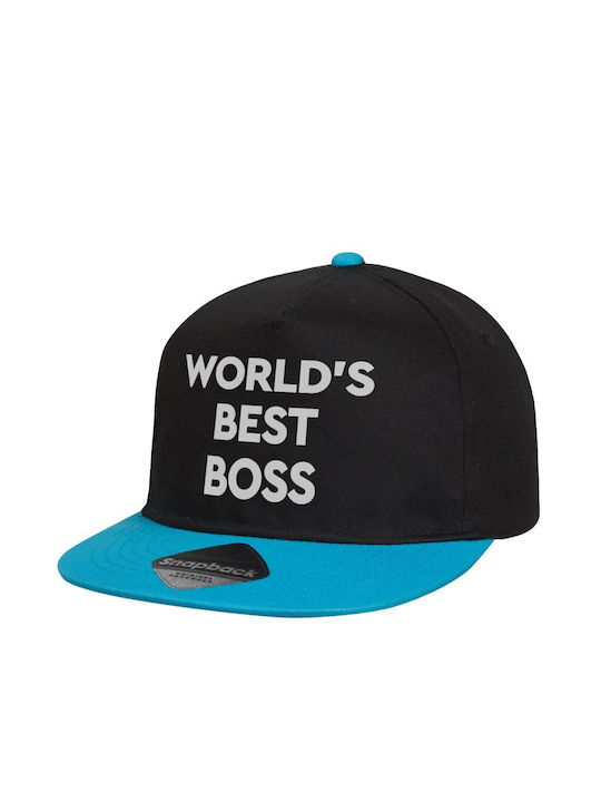 Beechfield Kids' Hat Jockey Fabric World's Best Boss Black