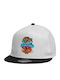 Beechfield Kids' Hat Jockey Fabric Minecraft Legends White