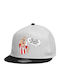 Beechfield Kids' Hat Jockey Fabric Takis White