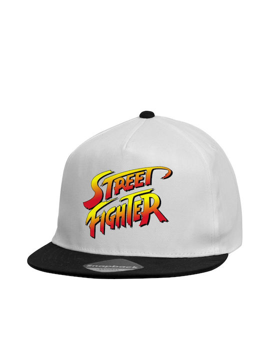 Beechfield Pălărie pentru Copii Tesatura Street Fighter Alb
