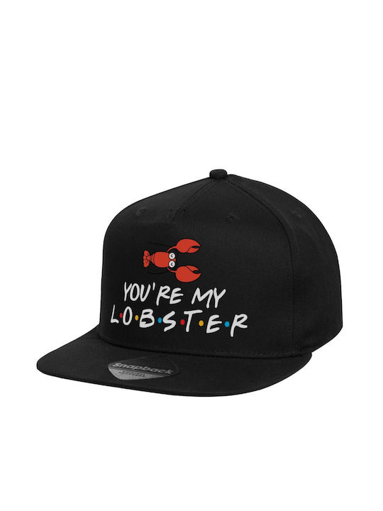 Beechfield Pălărie pentru Copii Tesatura Friends You're My Lobster Negru