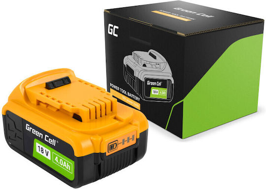 Green Cell Tool Battery 18V with Capacity 4Ah