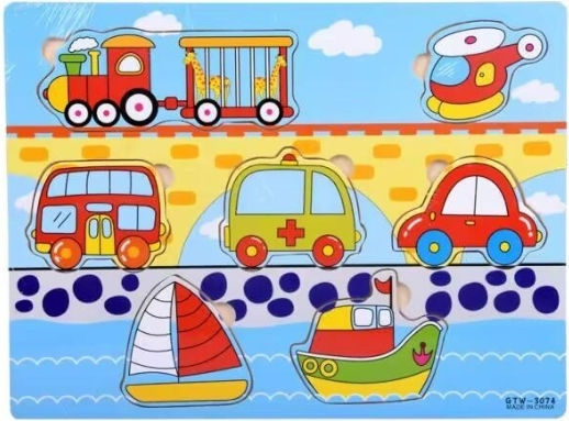 Kids Puzzle Vehicles for 3+ years+ Years 7pcs Trademarkt
