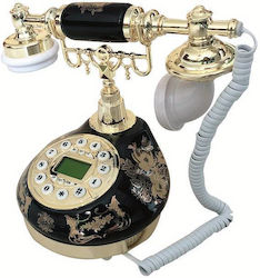 ForHome Kabelgebundenes Telefon Büro Schwarz 103162