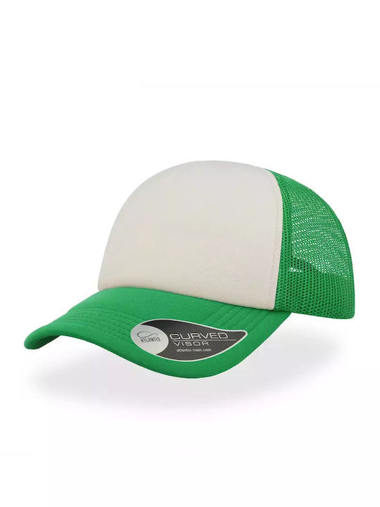 Atlantis Rapper Trucker Cap White/ Green