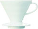 Hario V60 02 Se toarnă peste set Ceramică Alb