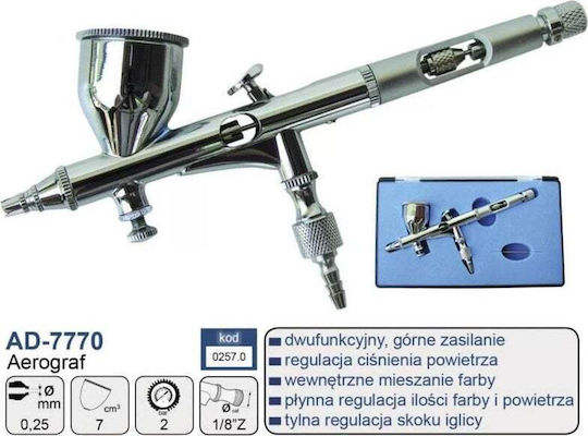 Adler AD 7770 Luftpistole zum Sprühen von Farbe Schwimmender Becher 0.25mm