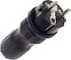 Volteo Waterproof Bipolar Plug Black