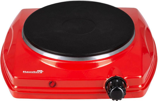 Hausberg Enamel Countertop Single Burner Red