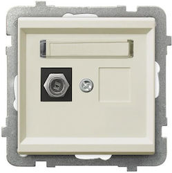 Ospel TV Antenna Socket in Beige color GPA-1RF ...