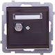 Ospel TV-Buchse in Braun Farbe GPA-1RF/M/40