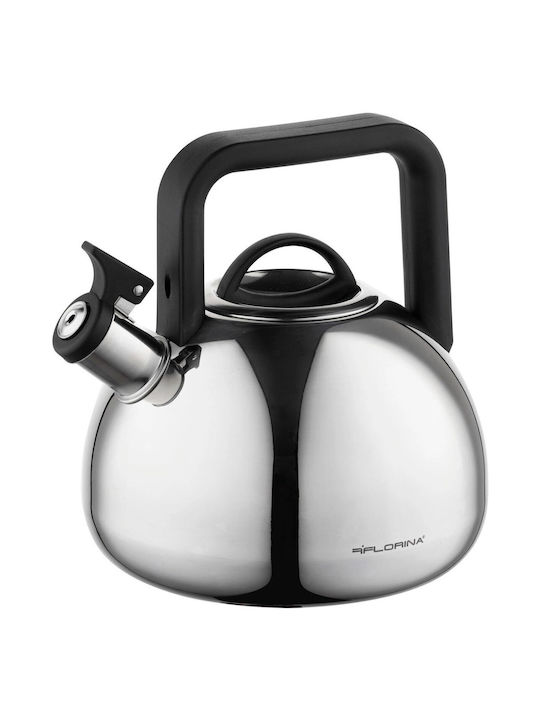 Florina Τσαγιέρα Αλουμινίου Ασημί 2500ml