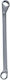 Dedra Double Polygon Wrench Bent with Ratchet Mechanism 8x9mm