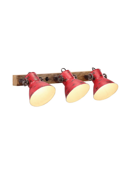 vidaXL Lamp Wall with Socket E27 Bronze 65x25cm
