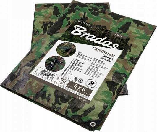 Bradas Waterproof Tarpaulin 90gr/m² 10x6m. Light Type Green