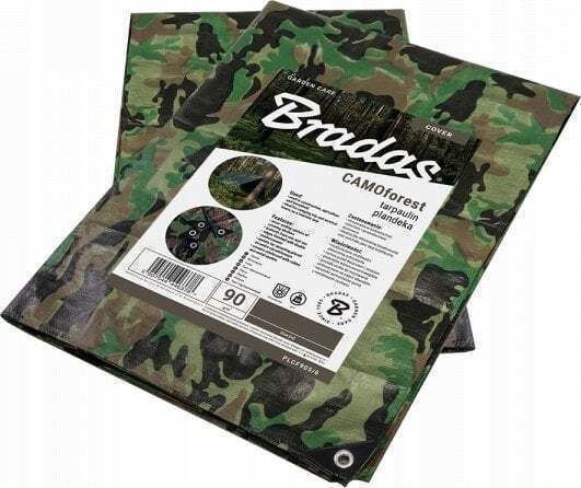 Bradas Αδιάβροχος Μουσαμάς 90gr/m² 10x8μ. Ελαφρού Τύπου Πράσινος