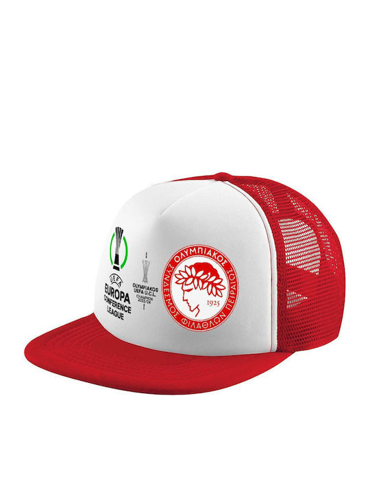 Koupakoupa Kids' Hat Jockey Fabric Olympiacos U...