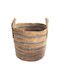 Mod8 Dekorativer Korb Korbweide mit Griffen Beige 30x30x35cm
