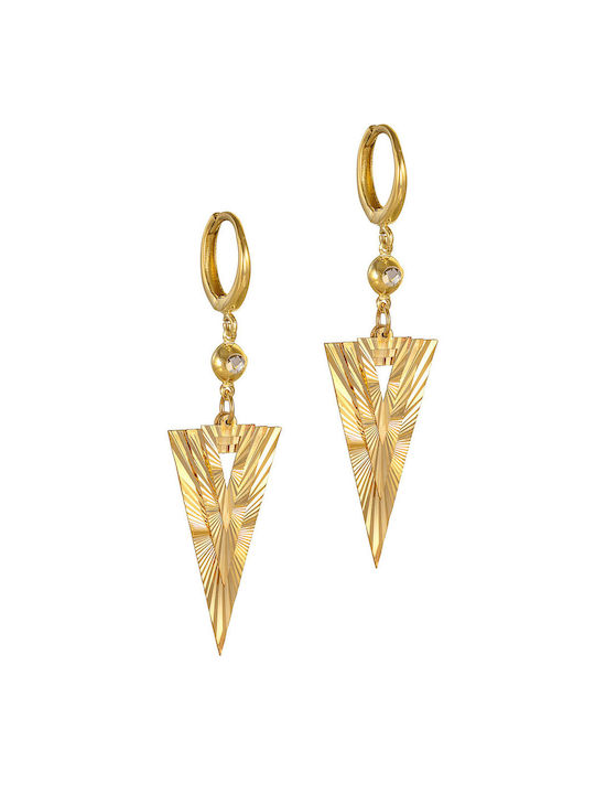 Kritsimis Earrings Pendants from Gold 14K