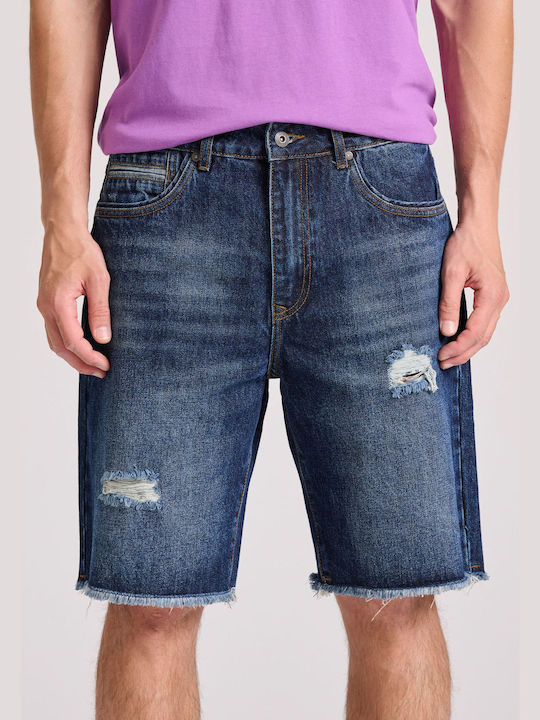 Funky Buddha Men's Shorts Jeans Blue