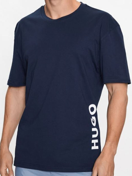 Hugo Boss T-shirt Bărbătesc cu Mânecă Scurtă Albastru