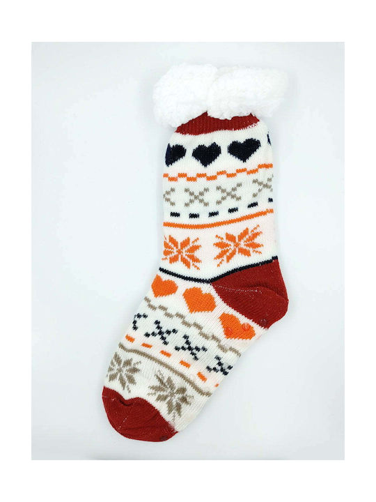 Vi-mas Damen Flauschige Hausschuhe Socken mit rutschfester Sohle